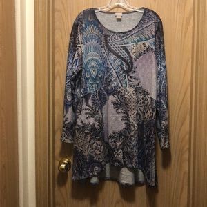 Chicos Size 3 tunic with pockets